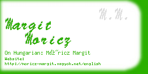 margit moricz business card